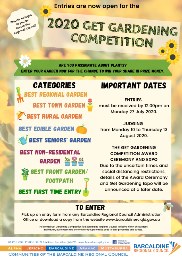 2020 Get Gardening Competition - Barcaldine Regional Council